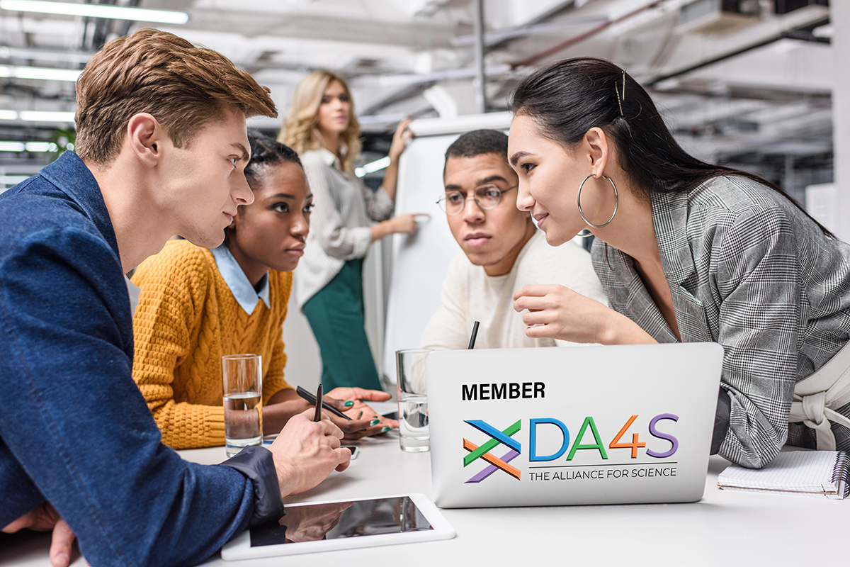 Professional team collaborating